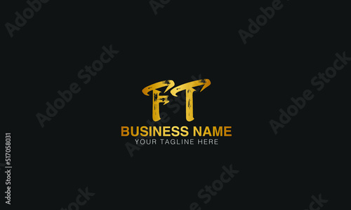 FT initial logo | initial based abstract modern minimal creative logo, vector template image. luxury logotype logo, real estate homie logo. typography logo. initials logo.