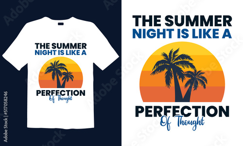 Summer t-shirt design. Best for fashion graphics, t-shirt prints, posters, stickers, décor elements, t-shirts, and prints.