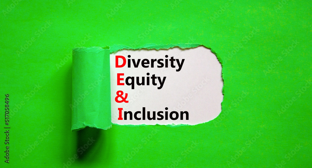 DEI Diversity Equity And Inclusion Symbol. Concept Words DEI Diversity ...