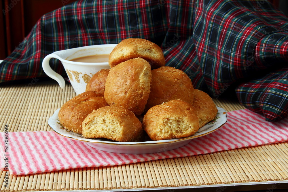 Indian gujarati traditional tea time snack butter jeera Kharee biscuit