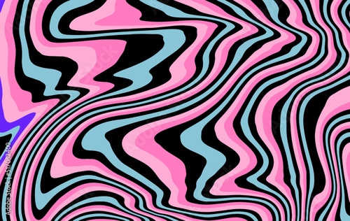 Abstract psychedelic trippy background in bright acidic neon colors. The 70s retro lava style.