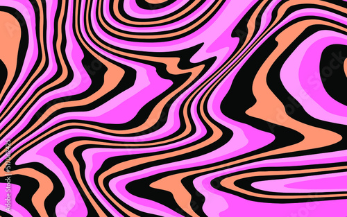 Abstract psychedelic trippy background in bright acidic neon colors. The 70s retro lava style.