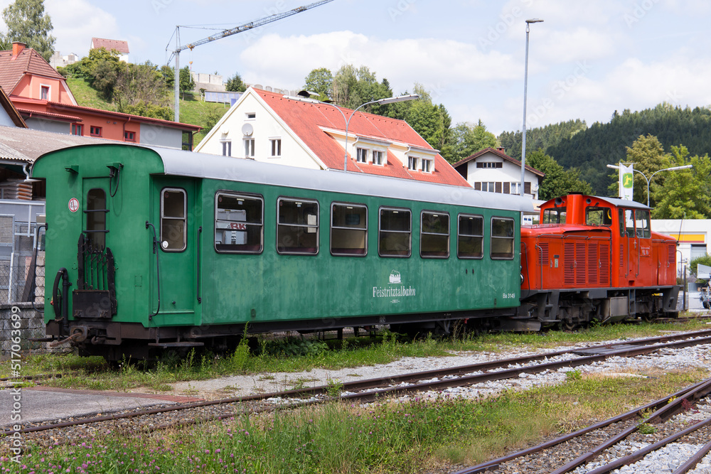 The historic Feistritztalbahn railway in Styria, Austria