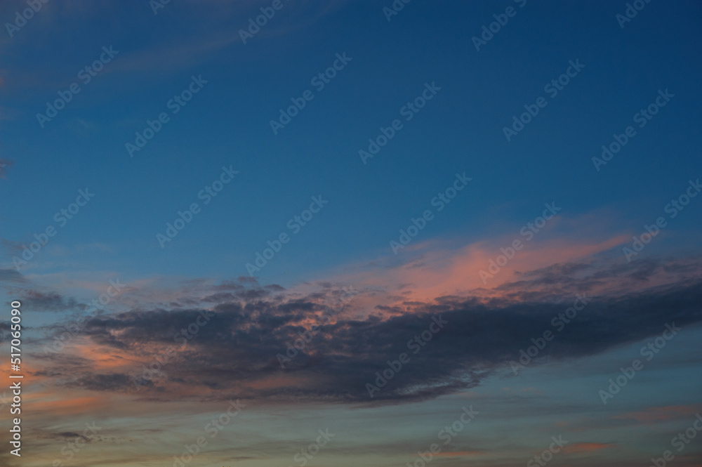 Scenic view of clouds on sky during sunset 