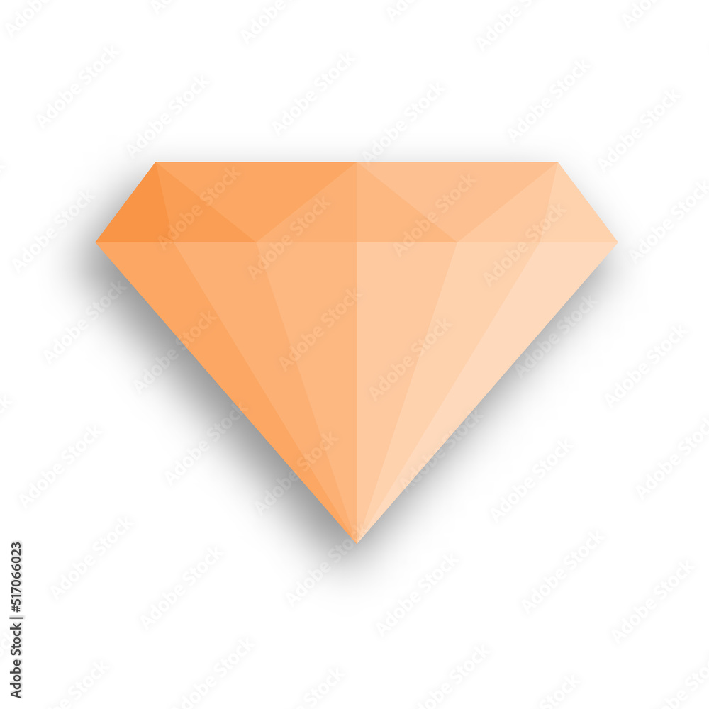 Simple blue diamond vector icon Simple blue diamond vector icon