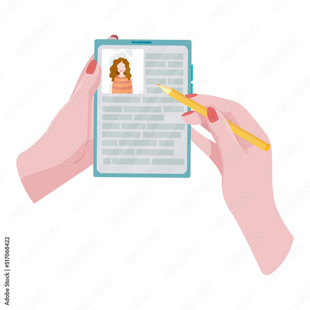 Hands holding a phone or tablet. Math lesson, video course, online learning, distance learning, webinar, internet class. A woman holds a phone or tablet in her hand. Vector illustration. Hands holding a phone or tablet. Math lesson, video course, online learning, distance learning, webinar, internet class. A woman holds a phone or tablet in her hand. Vector illustration.