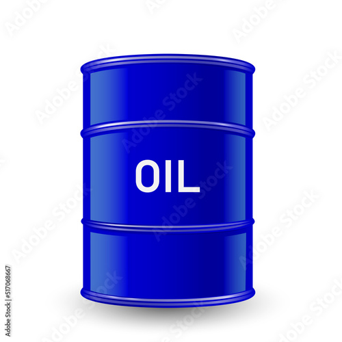 3D illustration of Black Metal oil barrels, industrial concept.