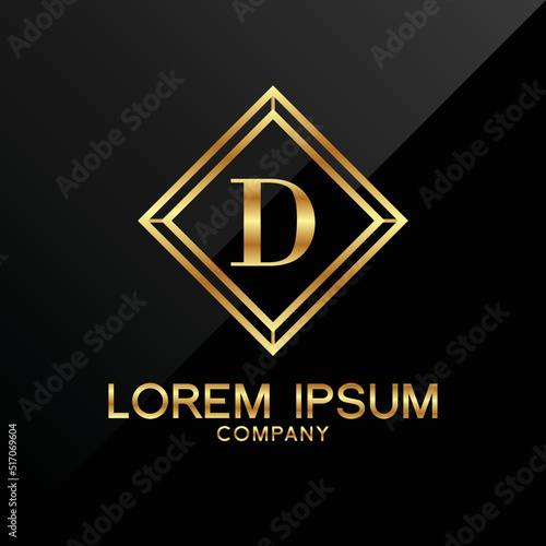 Letter D logo Alphabet logotype gold vector design Free Download Letter D logo Alphabet logotype gold vector design - GFXLoad