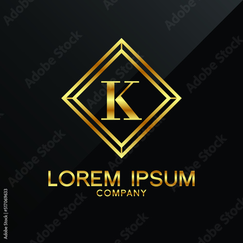 Free Download Letter K logo Alphabet logotype gold vector design - GFXLoad