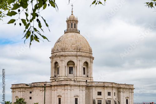 Lisboa, Portugal. April 9, 2022: National city pantheon with blue sky.