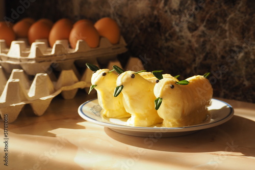 Masło w kształcie baranka na święta Wielkanocne w Polsce  photo