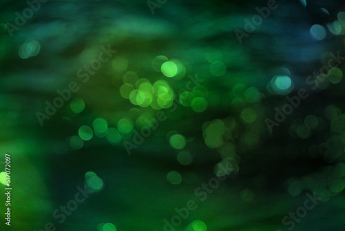 Photo Beautiful green orbs of light