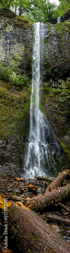 Double Falls in the Silver Falls State Park  Oregon