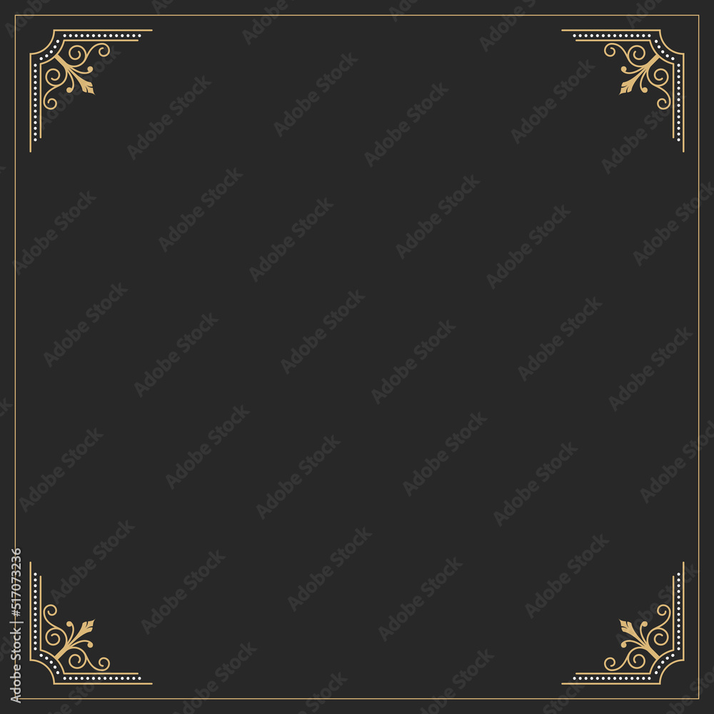 Fototapeta premium Classic vintage frame for labels, banner and other design. Suitable for whiskey, beer and premium product.