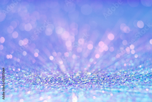 defocused abstract background of blue sky color, blue bokeh, circle abstract light background, blue sky color shining lights, sparkling glittering Valentines day
