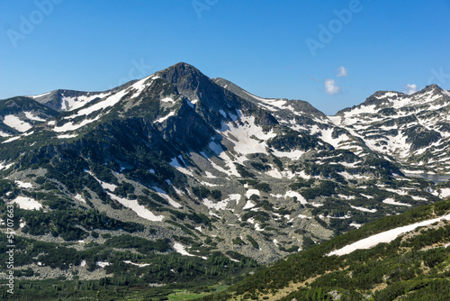 Landscape of Pirin Mountain near Popovo Lake, Bulgaria