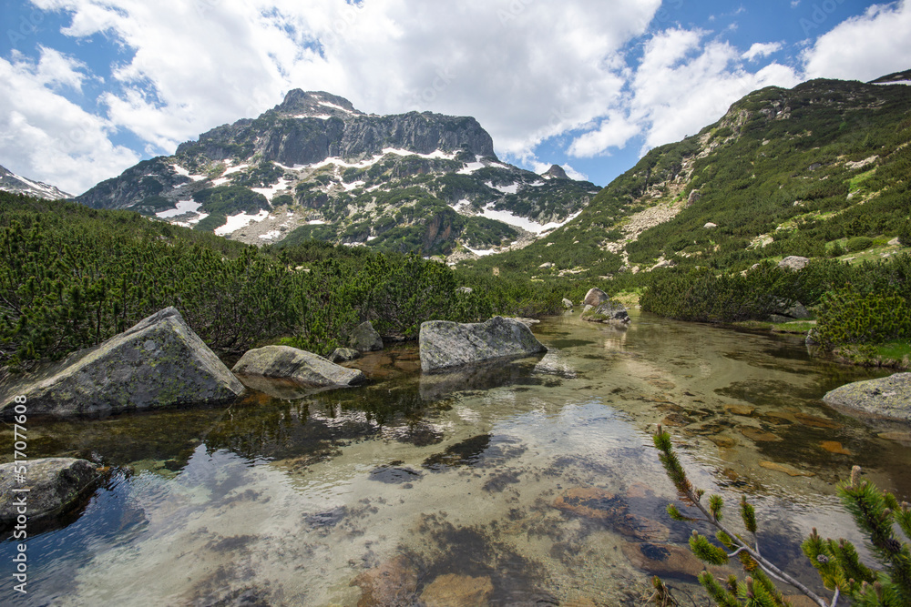 Landscape of Pirin Mountain near Popovo Lake, Bulgaria Landscape of Pirin Mountain near Popovo Lake, Bulgaria