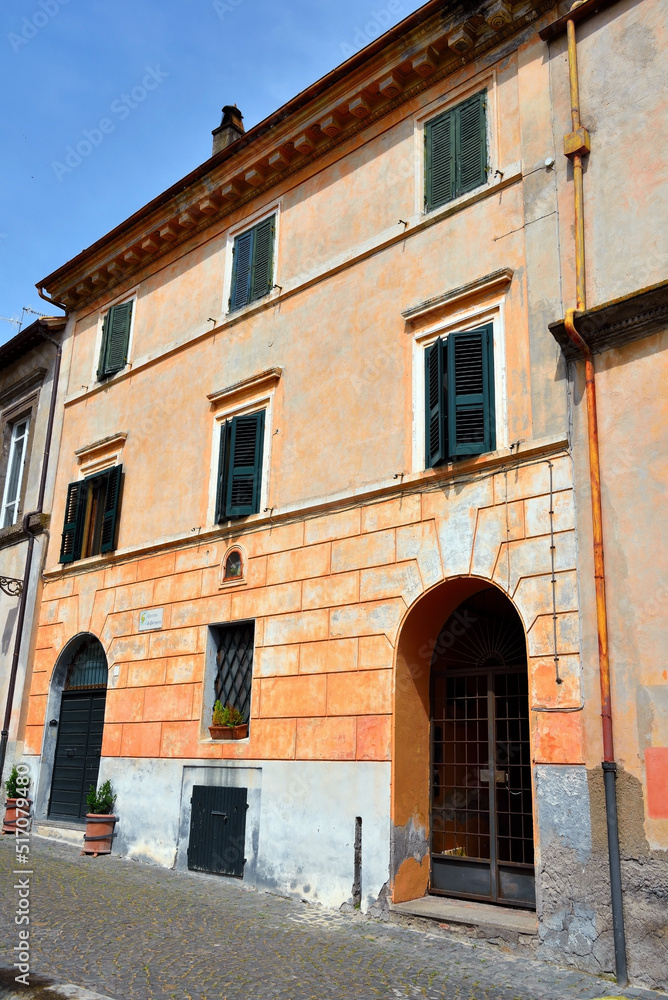 the historic center of Tuscania Italy