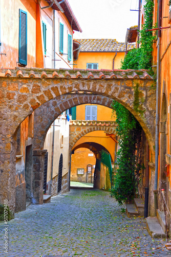 the historic center of Tuscania Italy © maudanros