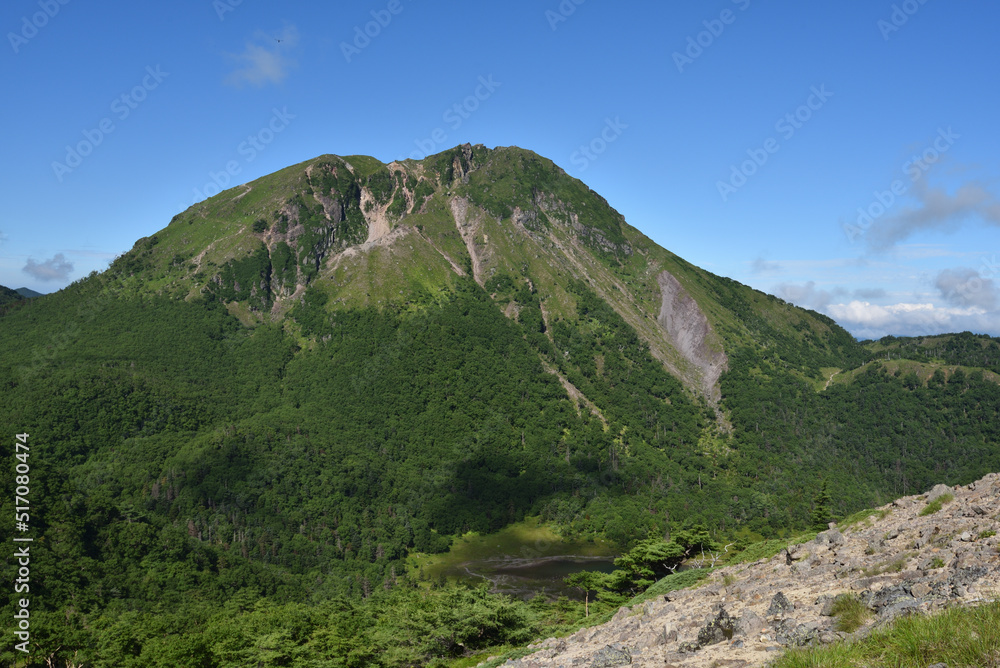 Mountain climbing in summer season