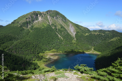 Mountain climbing in summer season