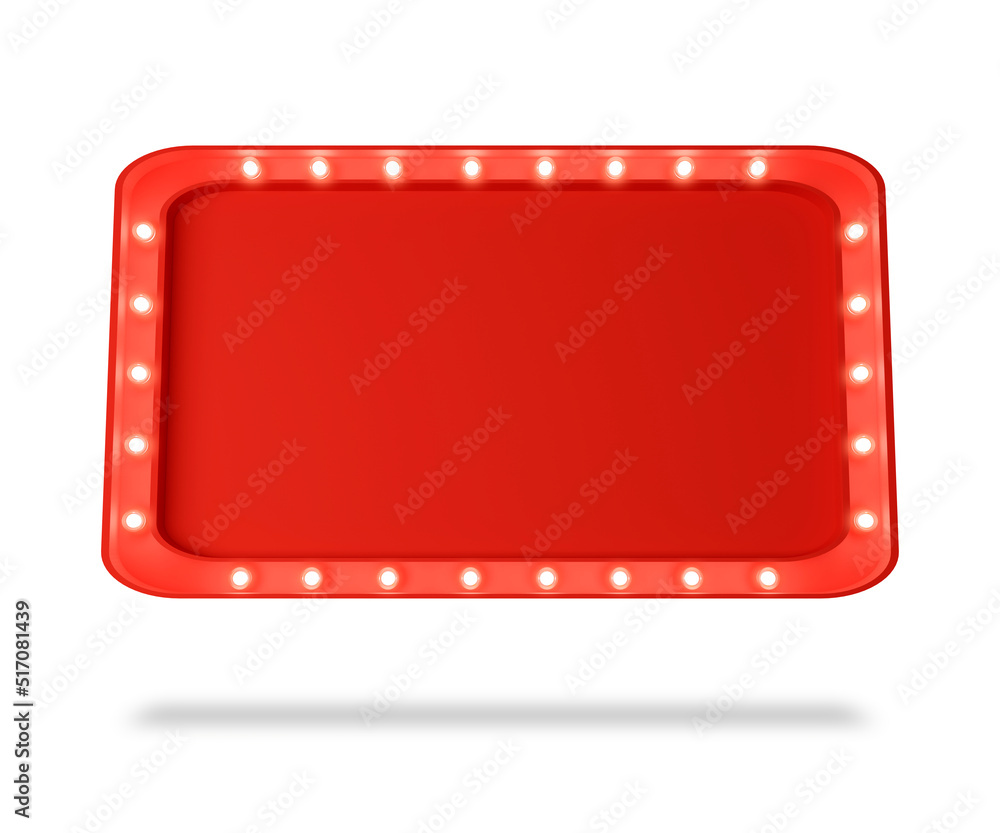 Elemento 3D, placa de luz vermelha de frente, para festa e eventos. Elemento 3D, placa de luz vermelha de frente, para festa e eventos.