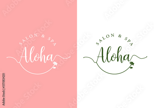 Letter logo, perfect for salons, spas, and others.