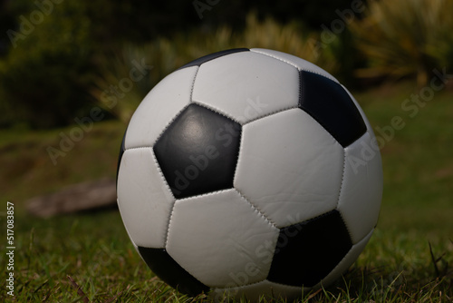 soccer ball on grass © cafera13