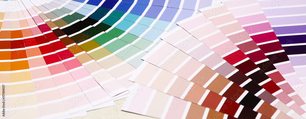 Obraz premium Color palettes on light background