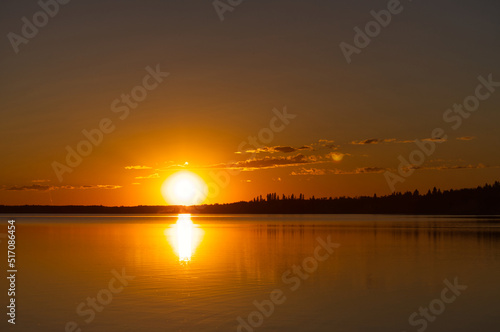 Sunset at Astotin Lake  Elk Island National Park