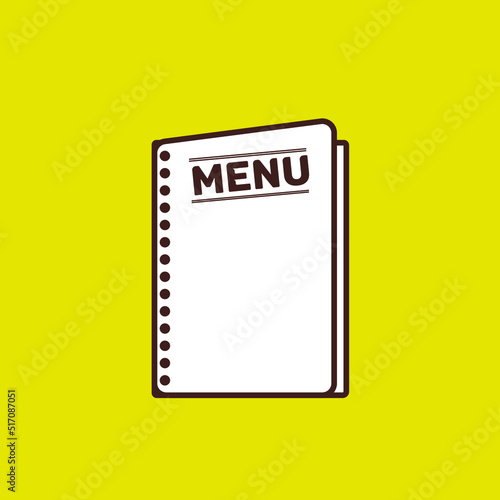 Vector Menu Book Icon