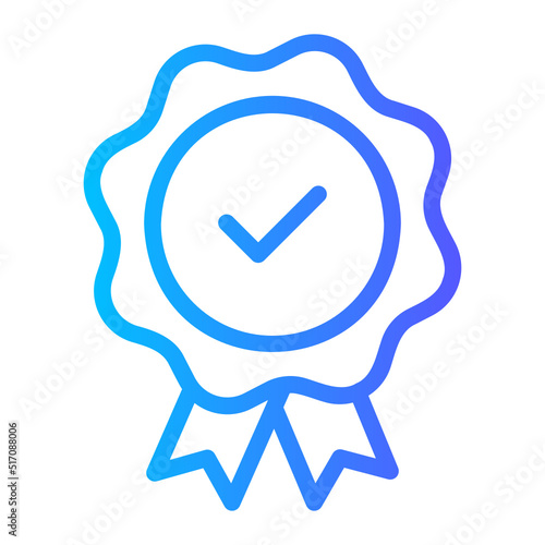 quality gradient icon
