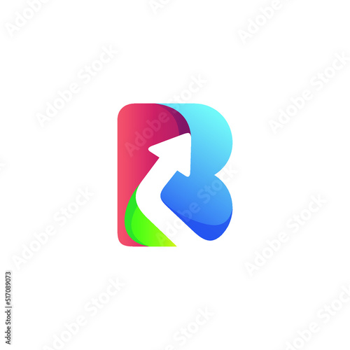 Free Download Letter b arrow logo design - GFXLoad