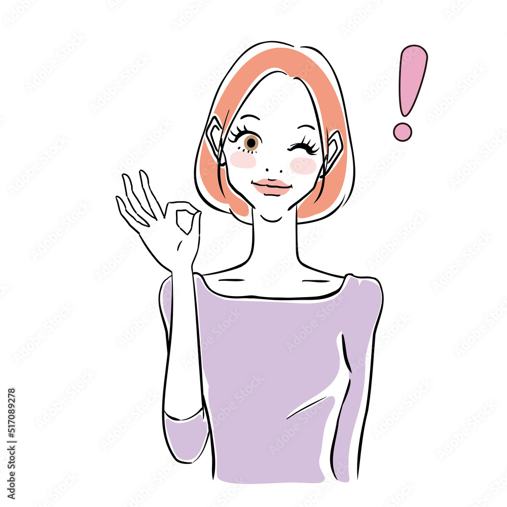 きれいな女性の表情パターン