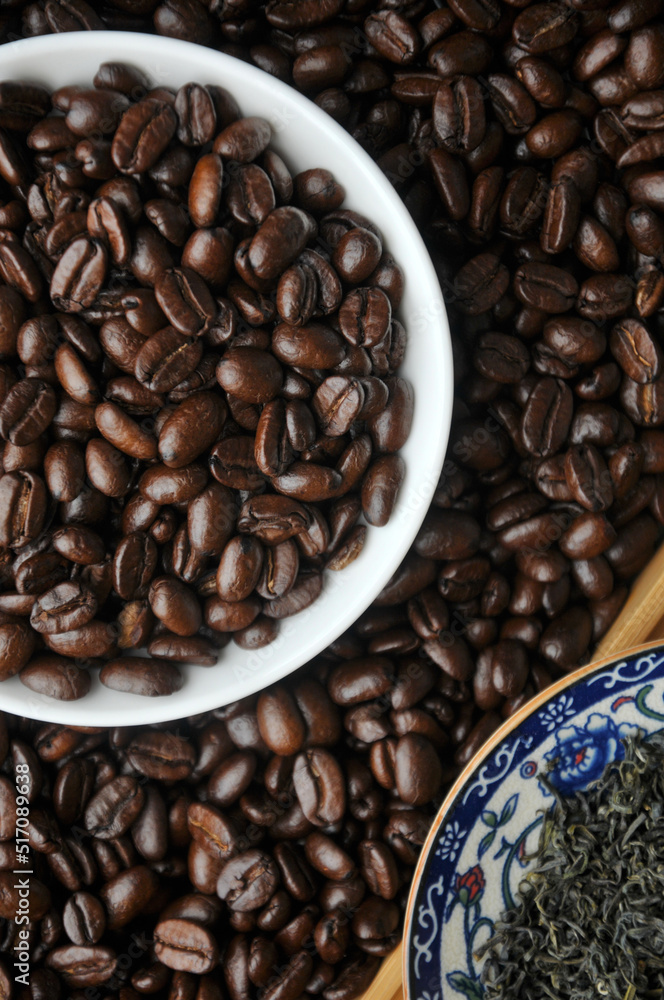 Coffee Beans and cup Coffee Beans and cup