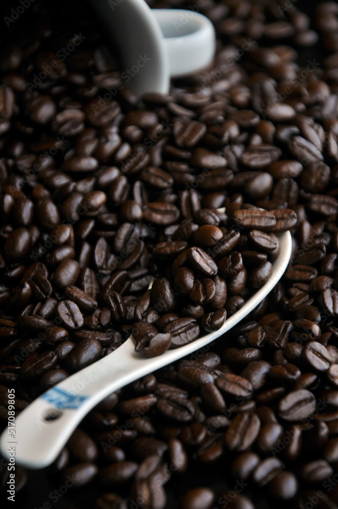 Fototapeta premium Coffee Beans and cup