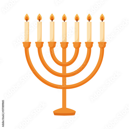 folden chandelier with candles