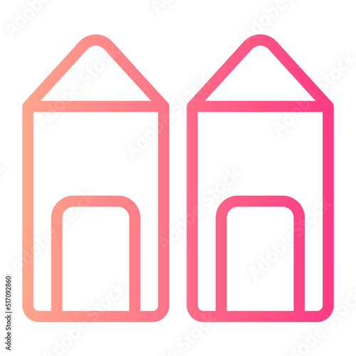dressing room gradient icon