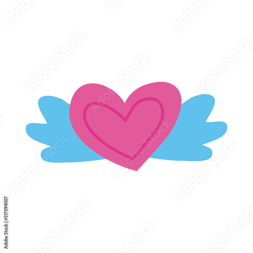 heart love flying
