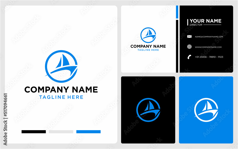 CIRCLE LOGO DESIGN BOAT MODERN CIRCLE LOGO DESIGN BOAT MODERN