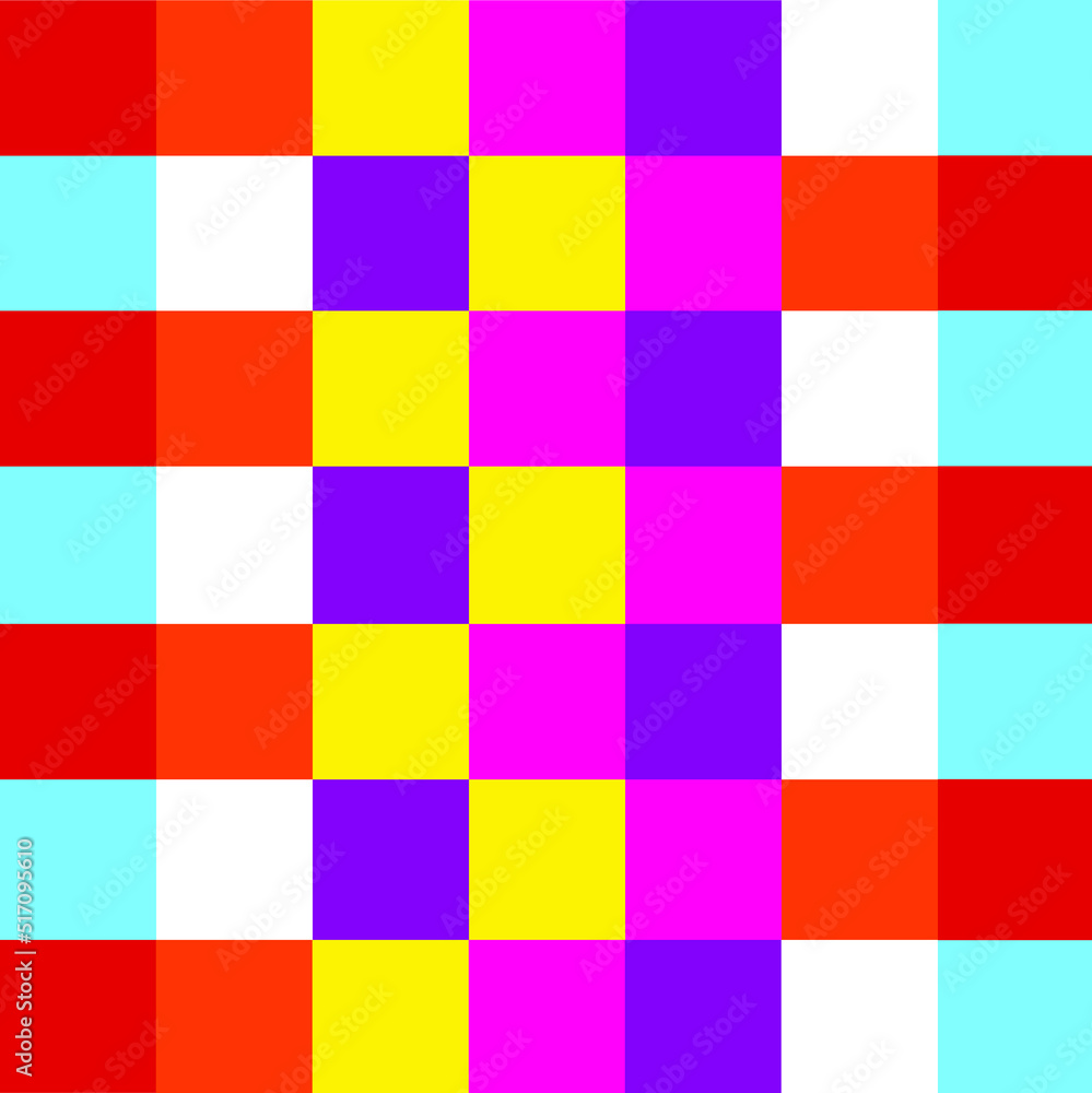 square shape colorful seamless pattern design.