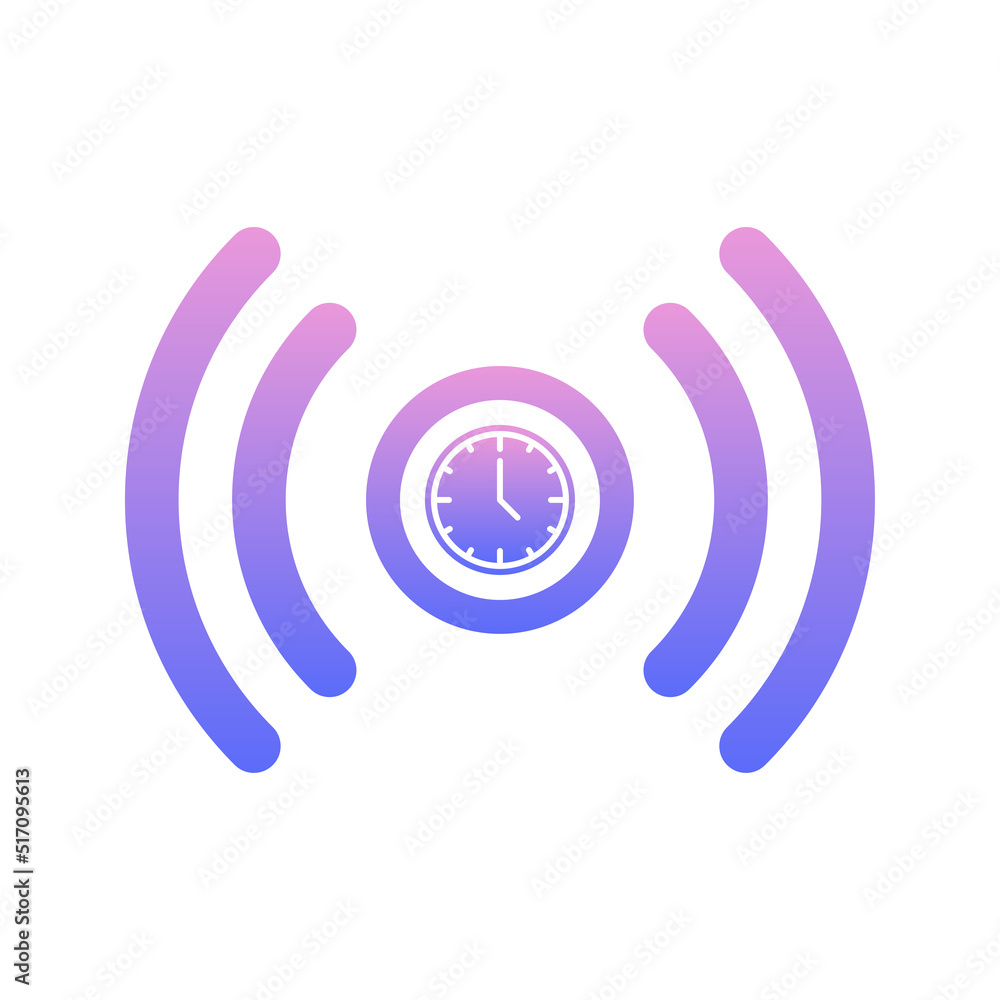 clock live logo gradient design template icon element clock live logo gradient design template icon element