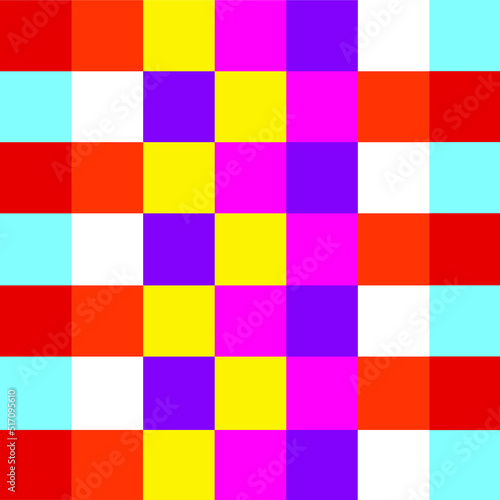 square shape colorful seamless pattern design.