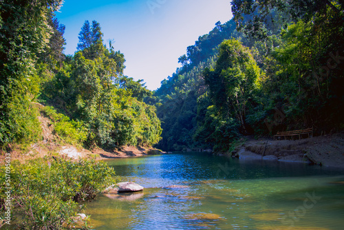 A beautiful landscape of the Debotakhum trail, Bandarban