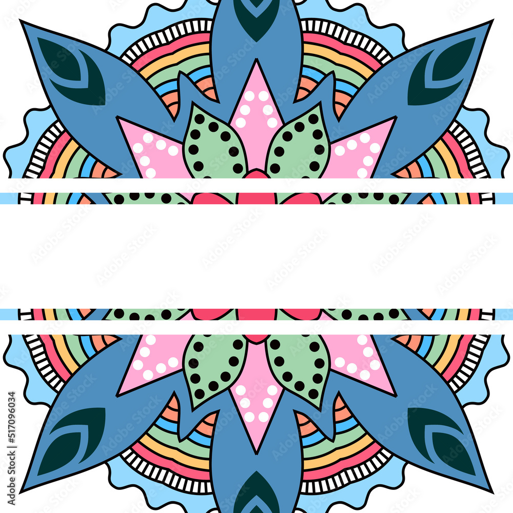 colorful mandala background design