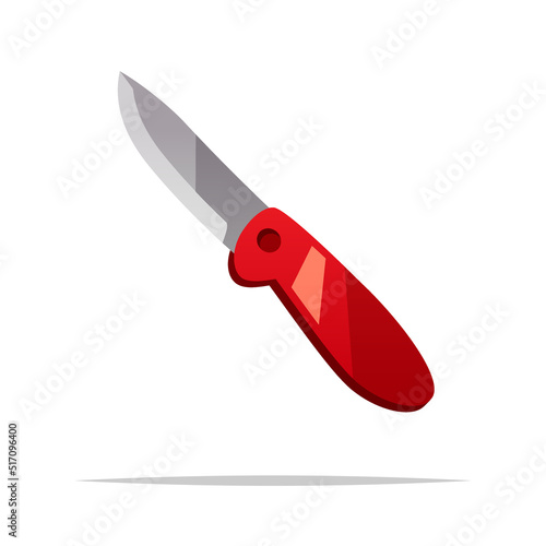 Pocket knife vector isolated illustration