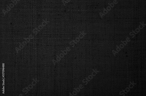 Black Hemp rope texture background. Haircloth wale black dark cloth rustic sackcloth canvas fabric texture.