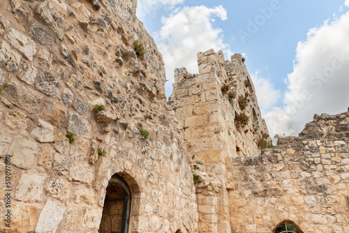 The well-preserved  remains of the Yehiam Crusader fortress at Kibbutz Yehiam, in Galilee, northern Israel © svarshik