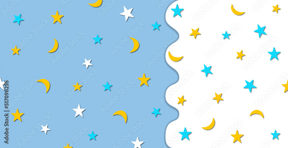 Sky wallpaper with the star and the moon. Sky wallpaper with the star and the moon.