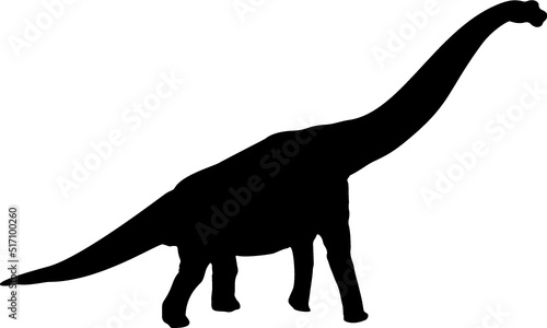 Isolated Dinosaur Silhouette, brachiosaurus silhouette, brontosaurus silhouette in Vector